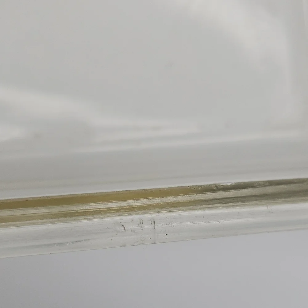 Clear Rectangular Glass Storage Dish - Transparent with Light Amber Tint